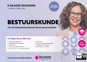 Opleiding Bestuurskunde voor de secretaresse